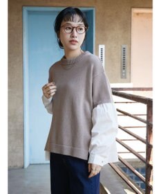 CRAFT STANDARD BOUTIQUE シャツドッキングニットプルオーバー