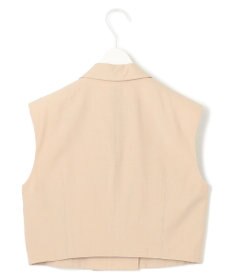 ICB 【接触冷感・UVカット・洗える】 T/Rドライリネン ショートジレ