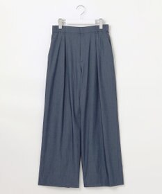 自由区 L 【セットアップ対応・洗える】ドレープツイルワイド パンツ