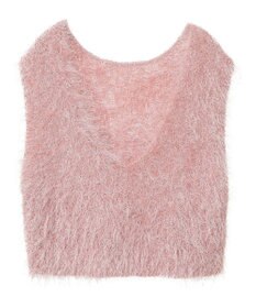 AMERICAN HOLIC 選べる丈２サイズ前後２ｗａｙシャギーベスト