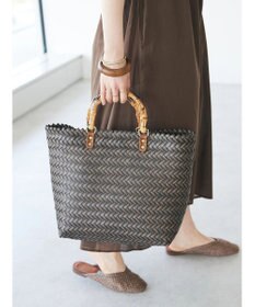 CRAFT STANDARD BOUTIQUE バンブー風ハンドルメルカドトートバッグ