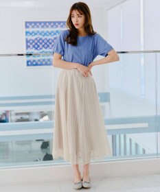 Tiaclasse ラインレーススカート