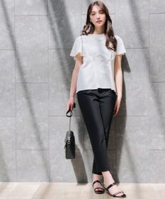 ANY SIS 【接触冷感・UVカット・撥水】クールタッチテーパード パンツ