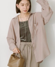 AMERICAN HOLIC シアーボイルオーバーシルエットシャツ