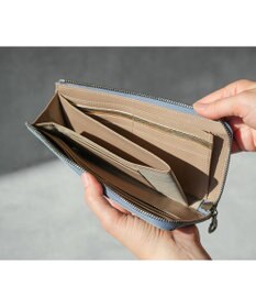 genten 【福財布】アルモニア L字ファスナー長財布