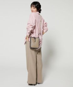 LA BAGAGERIE スクエアレザーミニショルダーバッグ