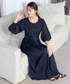 Tiaclasse L 【洗える】シンメトリープリーツワンピース