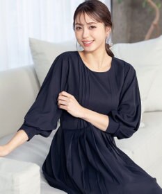 Tiaclasse L 【洗える】シンメトリープリーツワンピース