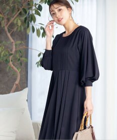 Tiaclasse L 【洗える】シンメトリープリーツワンピース