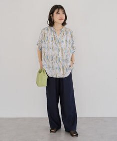 Green Parks 接触冷感ウエストレイヤードツイルパンツ