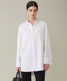 ICB 【洗える】 コットンサテンシャーティング シャツ