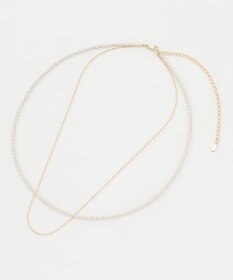 ICB パールネックレス ゴールド系