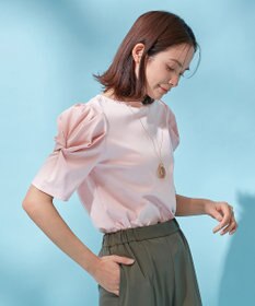 ANY シルケットスムース ツイストタックスリーブトップス