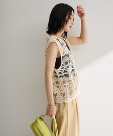 Green Parks レース刺繍ベスト