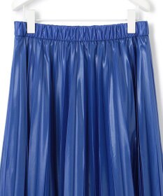 ICB 【洗える】 レザーライクシアープリーツ スカート