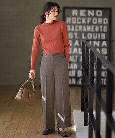 ANY 【洗濯機可】ウォームニットフリルプルオーバー