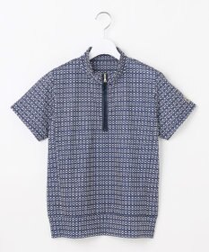 23区GOLF 【WOMEN】モノグラム柄 ハーフジップカットソー