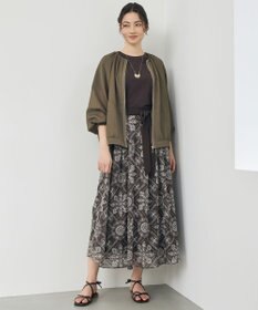 自由区 S 【カタログ掲載】ロータスタイルプリント スカート