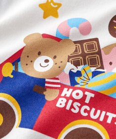 MIKI HOUSE HOT BISCUITS 【80-120cm】 ビーンズ×お菓子シリーズ 天竺素材半袖Tシャツ