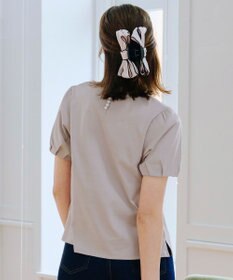 Tiaclasse 【UVケア・接触冷感】“あまラク” タックパフスリーブカットソートップス