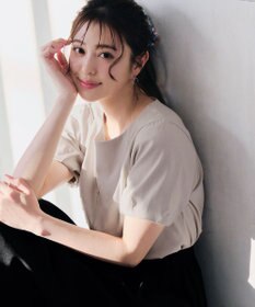 Tiaclasse 【UVケア・接触冷感】“あまラク” タックパフスリーブカットソートップス