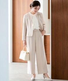 ANY SIS S 【セットアップ対応】セレモニーダブルクロス ワイドパンツ