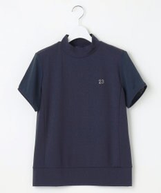 23区GOLF 【WOMEN】【吸水速乾/UVケア】シアー袖 モックネックシャツ