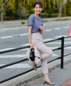 Tiaclasse 【UVケア・接触冷感】“あまラク” タックパフスリーブカットソートップス