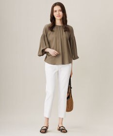 自由区 【接触冷感・UVカット・吸水速乾】シェルタリングオックステーパード パンツ