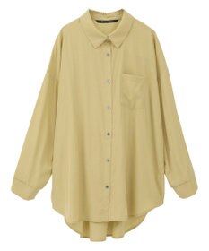 YECCA VECCA バックギャザーロングシャツ