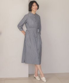 J.PRESS LADIES S TC ハイカウントストライプ シャツ ワンピース