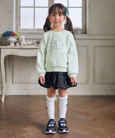 ANY KIDS アニマル刺繍 裏シャギー トレーナー