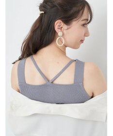 earth music&ecology レイヤードニットタンクトップ