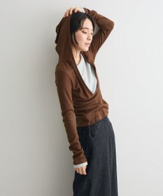 CRAFT STANDARD BOUTIQUE レイヤード風フード付きプルオーバー