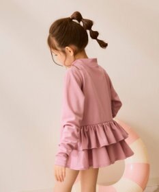 OP／FILA 【Ocean Pacific】フリル切り替えラッシュガード パーカー