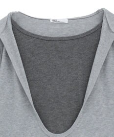 CRAFT STANDARD BOUTIQUE レイヤード風フード付きプルオーバー