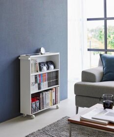 tower ハンドル付き隠せるコミックラック タワー ホワイト