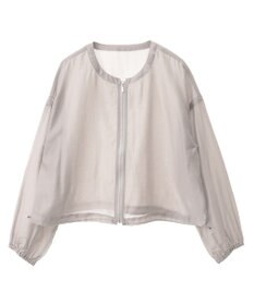 earth music&ecology シアーショートシャツブルゾン