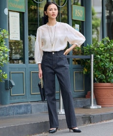 自由区 S 【洗える】ストレート デニムパンツ