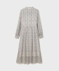 GRACE CONTINENTAL チェーンチェックプリントワンピース