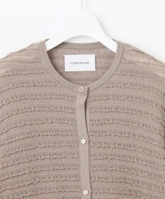 自由区 【カトリエムブーケ】Texture cardigan フリルショートカーディガン