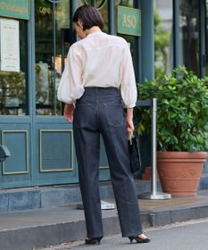 自由区 S 【洗える】ストレート デニムパンツ