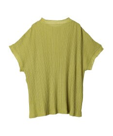 Green Parks プリーツ加工フレンチスリーブカットプルオーバー