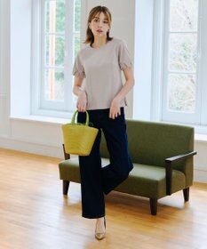 Tiaclasse 【UVケア・接触冷感】“あまラク” タックパフスリーブカットソートップス