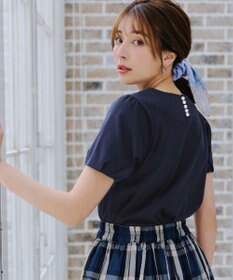 Tiaclasse 【UVケア・接触冷感】“あまラク” タックパフスリーブカットソートップス