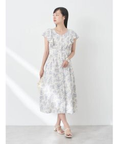 earth music&ecology フラワーフレアワンピース