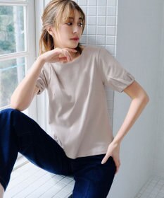 Tiaclasse 【UVケア・接触冷感】“あまラク” タックパフスリーブカットソートップス