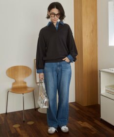 WEGO 【ANGIE VINTAGE】デニム襟スウェット