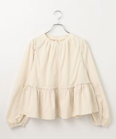 #Newans 撥水加工/UVカット機能付きペプラムライトブルゾン