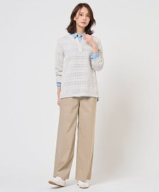 J.PRESS LADIES S CROCHET LIKE PATTERN スッキパー ニット